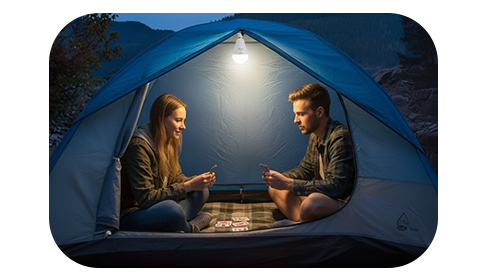 Акумуляторна лампочка 20W, цоколь E27